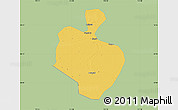Savanna Style Map of Gong An, single color outside