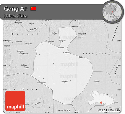 Silver Style Map of Gong An