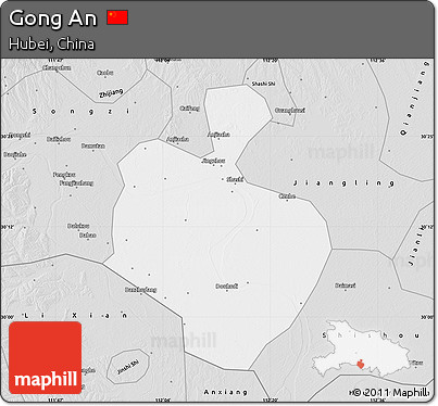 Silver Style Map of Gong An