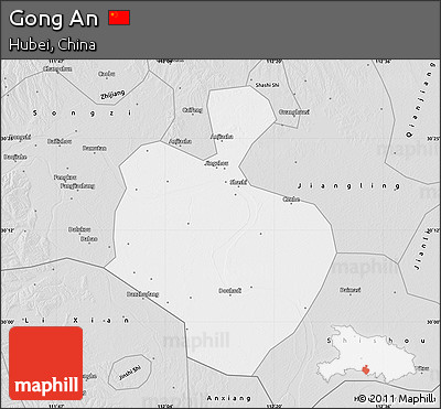 Silver Style Map of Gong An