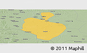 Savanna Style Panoramic Map of Gong An