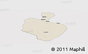 Shaded Relief Panoramic Map of Gong An, cropped outside