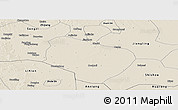 Shaded Relief Panoramic Map of Gong An