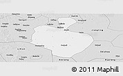 Silver Style Panoramic Map of Gong An