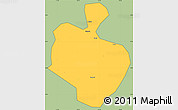 Savanna Style Simple Map of Gong An, cropped outside