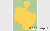 Savanna Style Simple Map of Gong An, single color outside