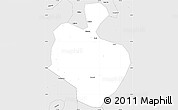 Silver Style Simple Map of Gong An