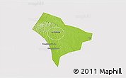 Physical 3D Map of Guanghua, cropped outside