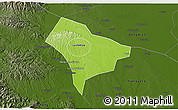 Physical 3D Map of Guanghua, darken