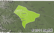 Physical 3D Map of Guanghua, darken, semi-desaturated
