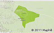 Physical 3D Map of Guanghua, lighten