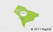 Physical 3D Map of Guanghua, single color outside