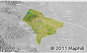 Satellite 3D Map of Guanghua, lighten, desaturated