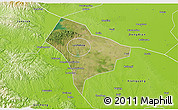 Satellite 3D Map of Guanghua, physical outside