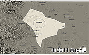 Shaded Relief 3D Map of Guanghua, darken