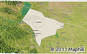 Shaded Relief 3D Map of Guanghua, satellite outside