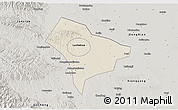 Shaded Relief 3D Map of Guanghua, semi-desaturated