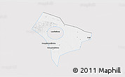 Silver Style 3D Map of Guanghua, single color outside