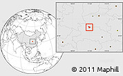 Blank Location Map of Guanghua, highlighted country