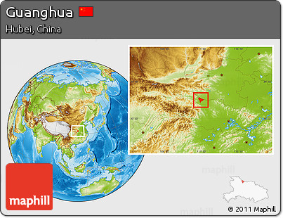 Physical Location Map of Guanghua