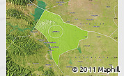 Physical Map of Guanghua, satellite outside