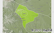 Physical Map of Guanghua, semi-desaturated