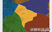 Political Map of Guanghua, darken
