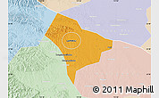 Political Map of Guanghua, lighten