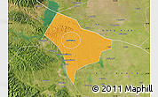 Political Map of Guanghua, satellite outside