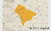 Political Map of Guanghua, shaded relief outside