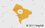 Political Map of Guanghua, single color outside