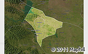 Satellite Map of Guanghua, darken