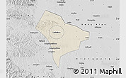 Shaded Relief Map of Guanghua, desaturated