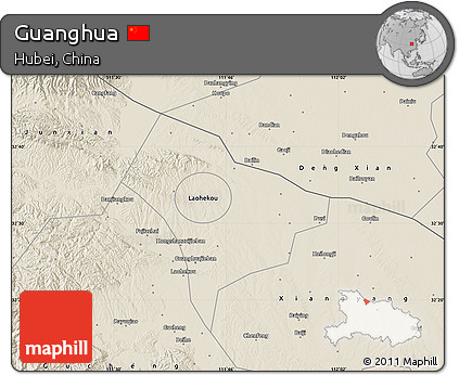 Shaded Relief Map of Guanghua