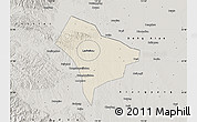 Shaded Relief Map of Guanghua, semi-desaturated
