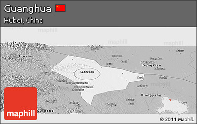 Gray Panoramic Map of Guanghua