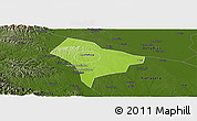 Physical Panoramic Map of Guanghua, darken