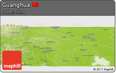 Physical Panoramic Map of Guanghua