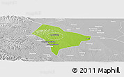 Physical Panoramic Map of Guanghua, lighten, desaturated