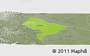 Physical Panoramic Map of Guanghua, semi-desaturated