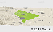 Physical Panoramic Map of Guanghua, shaded relief outside