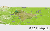Satellite Panoramic Map of Guanghua, physical outside