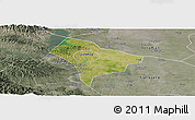 Satellite Panoramic Map of Guanghua, semi-desaturated