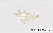Shaded Relief Panoramic Map of Guanghua, cropped outside