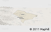 Shaded Relief Panoramic Map of Guanghua, lighten