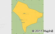 Savanna Style Simple Map of Guanghua, cropped outside