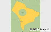 Savanna Style Simple Map of Guanghua, single color outside