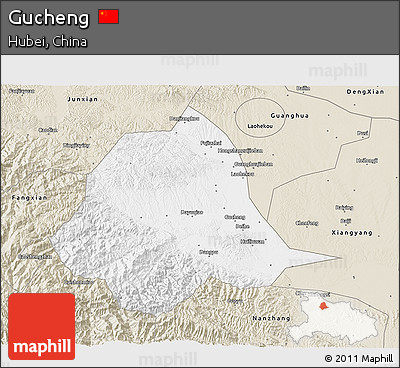 Classic Style 3D Map of Gucheng