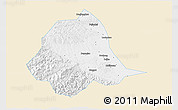 Classic Style 3D Map of Gucheng, single color outside