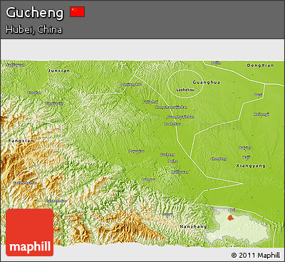 Physical 3D Map of Gucheng
